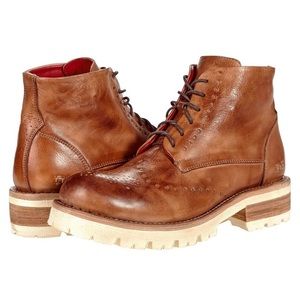 Bed|Stü Quatro Boots Rustic, Sz 7.5 Women’s NIB Never Worn, Wing Tip Pierced Toe